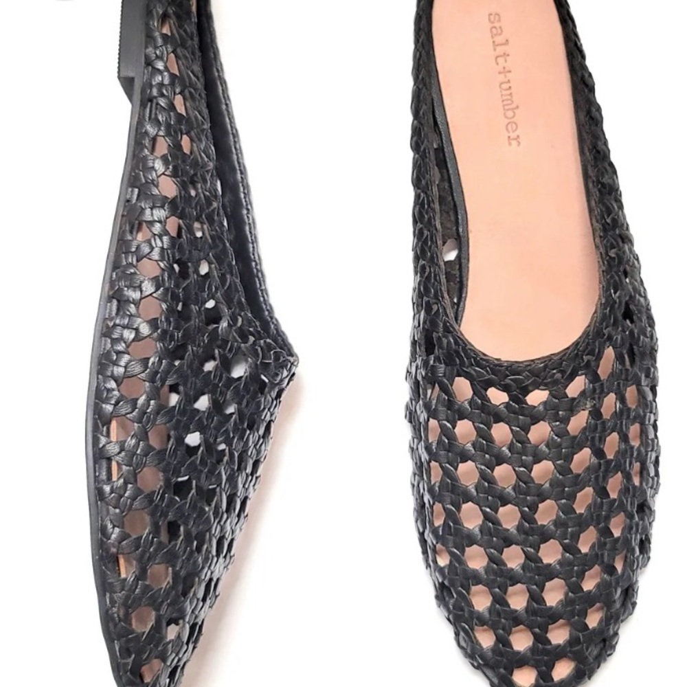 Black Woven Flats